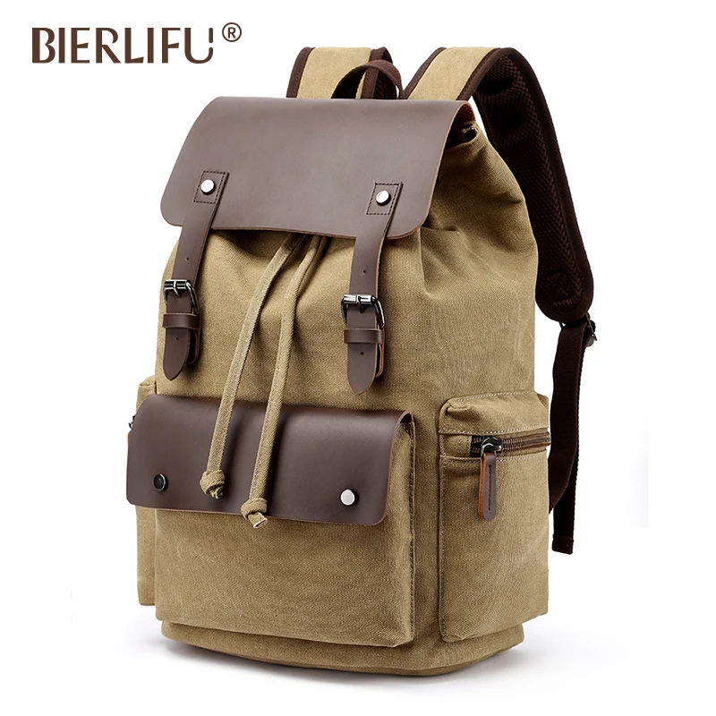 wholesale manufacturer fashion custom vintage canvas school backpack bag laptop hiking backpacks
