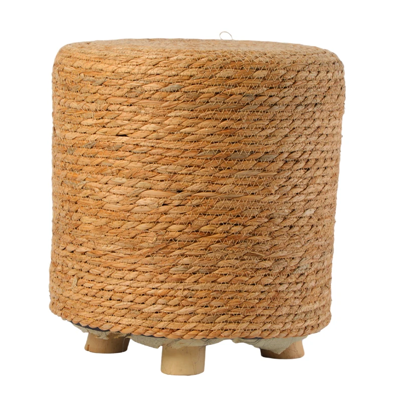 Top Grade Material Made Handmade Pouf Round Stools Custom Logo Cheap
