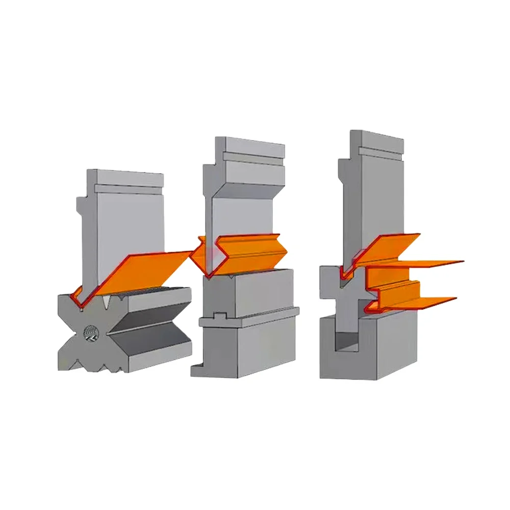 Bending machine mold tool hydraulic CNC bending machine under the mold flanging machine arc bottom die cutlass pointed knife