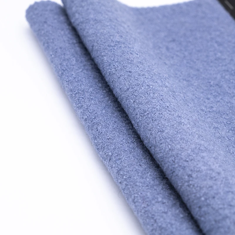 
Chinese well-known manufacturer knitted wool viscose blend woolen felt yarn dyed boiled wool fabric 