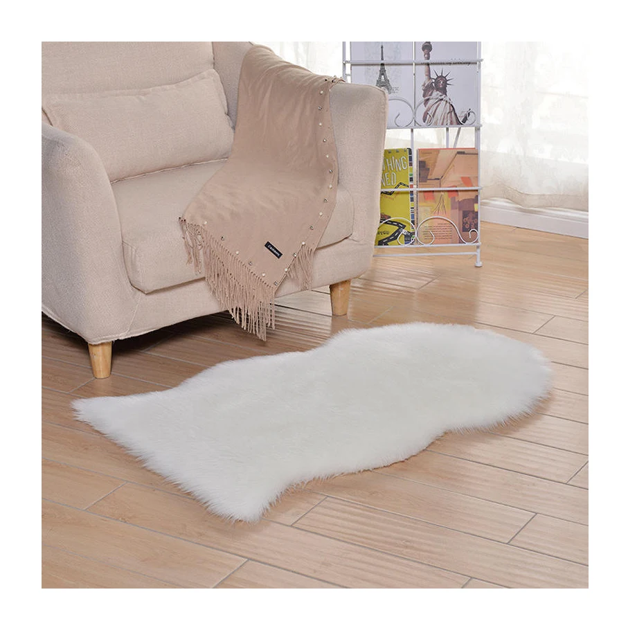 Fluffy Luxury Faux Sheepskin Rug Artificial Wool Fur Rug Sofa Rug Chair Cover Carpet for Living Room