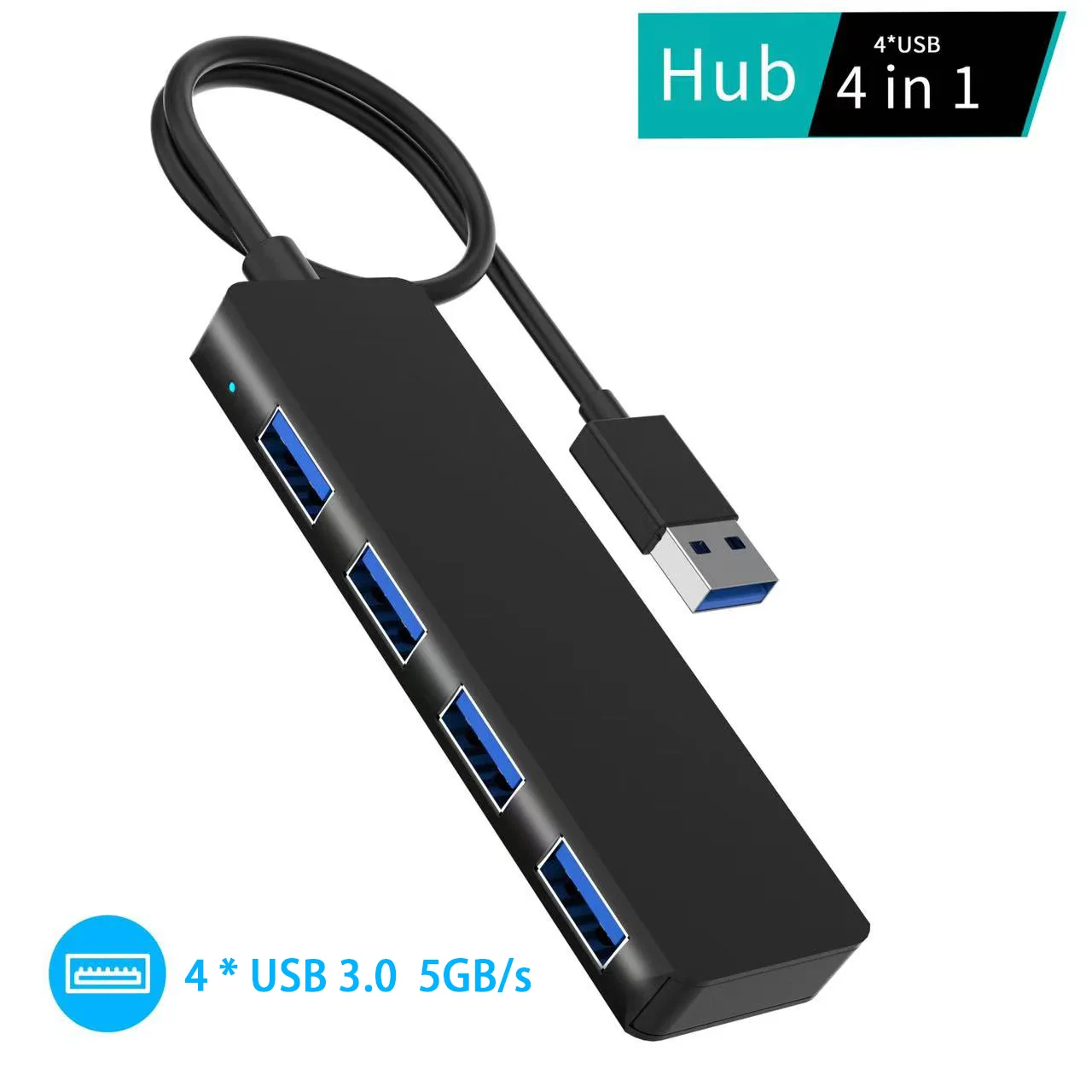 4 в 1 USB-C концентратор * USB-A 3 0 5Gpbs многопортовый адаптер с док-станцией для MacBook iPad Chromebook ПК настольного компьютера