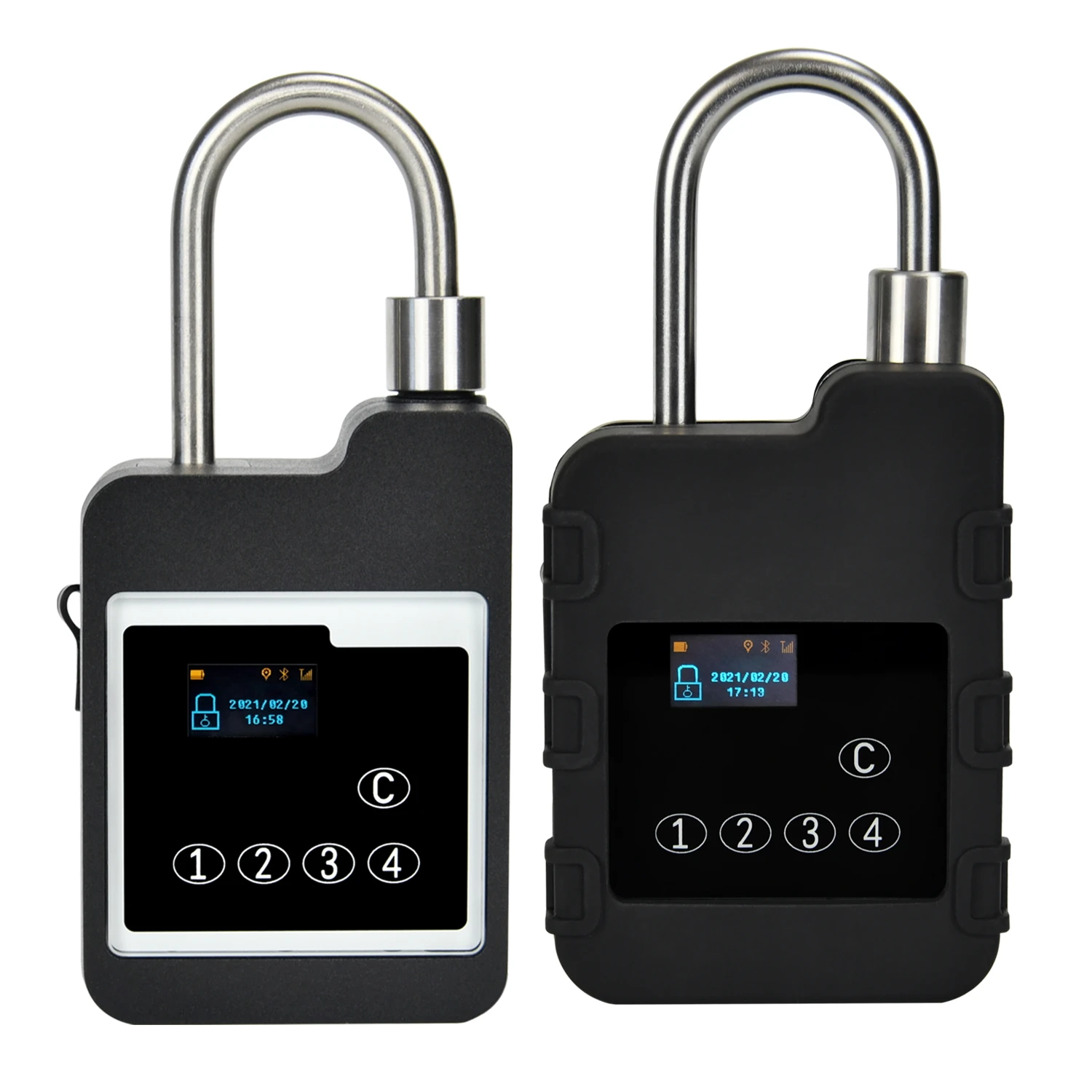 GPS Tracker Smart Padlock Remote Control Password RFID Card Unlock Lock Real Time Monitor Shipping Container Bolt Padlock