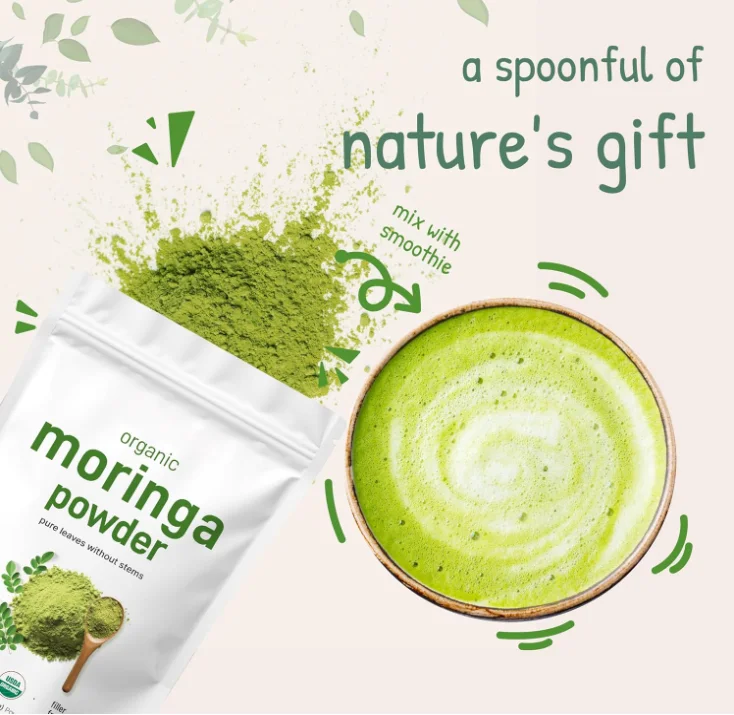 Wholesale Bulk Price Natural Organic Moringa Leaf Extract Super food Moringa Powder