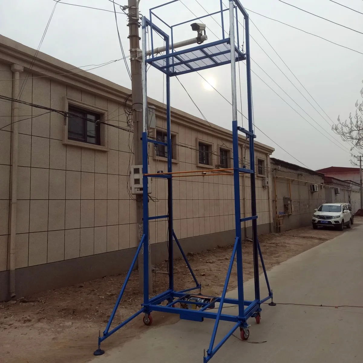 Building Construction Customized  Electric Lifting Scaffolding System with Professional Thickened Steel Rope