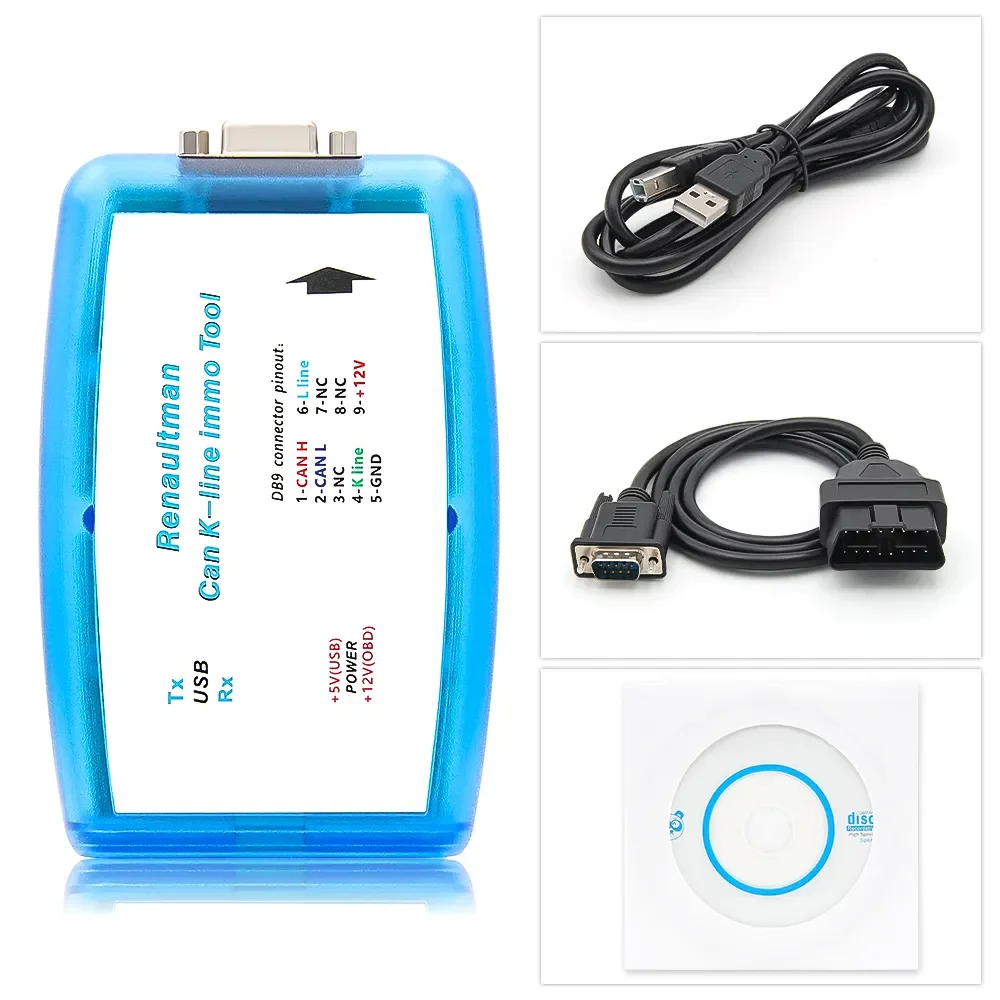 For Renault Renaultman Can K-line Immo V4.06 Tool ECU Programmer Read/Write EEPROM FLASH Clear Diagnostic Tool