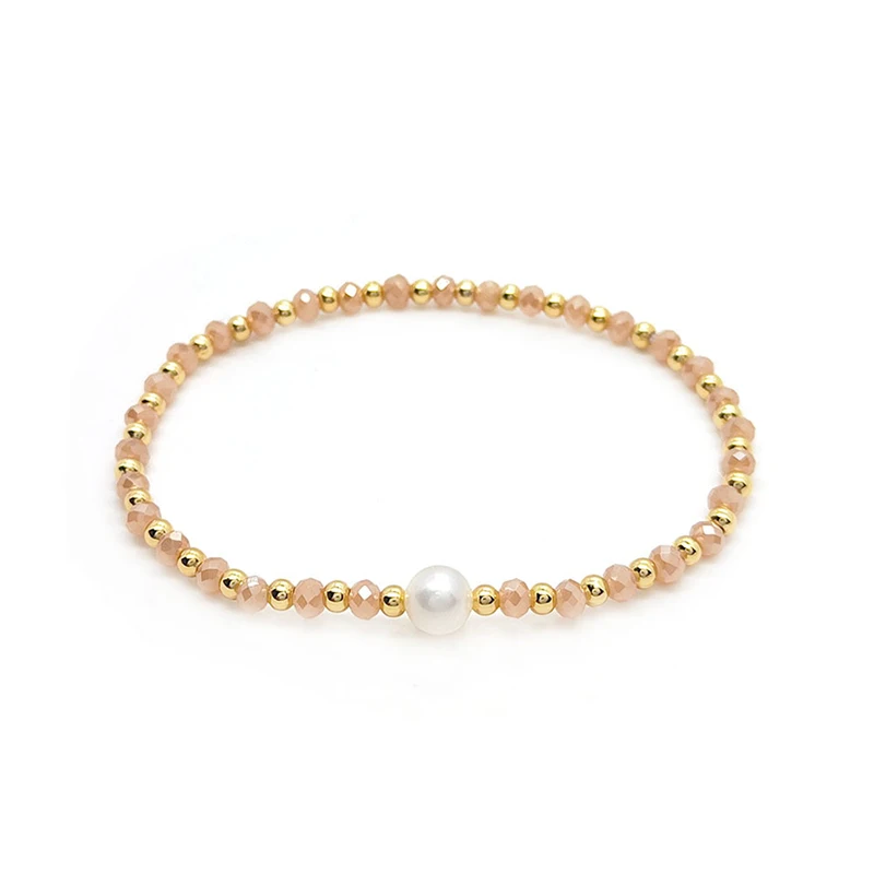 Cross Border Baroque Natural Pearl Bracelet Fashion 18K Gold Beaded Bracelet Vintage Devil Eye Enewton Bracelets for Women
