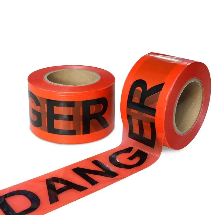 Halloween Decorations Red with a Bold Black Print for High Visibility Weatherproof Tear Resistant Red Danger Do Not Enter Tape