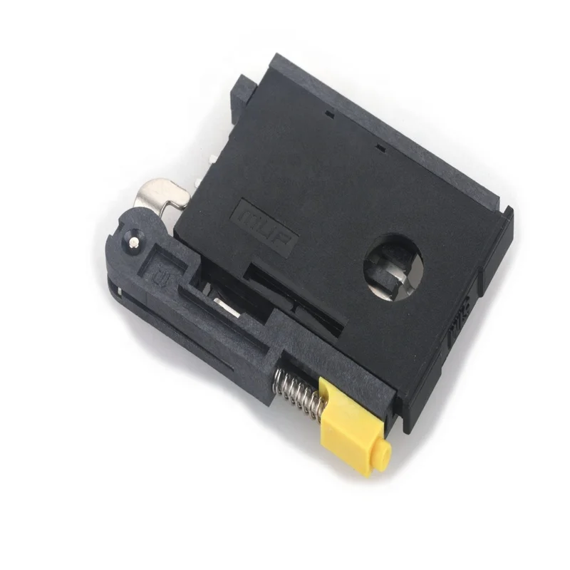 Factory MUP  Molex 2.54mm Pitch sd Card Socket Connector 91228-3001 Series 6 P Sim Card Connector  Without Pegs Yellow Button