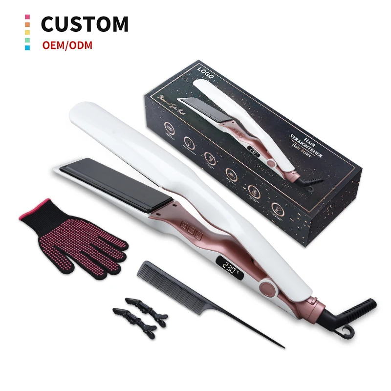 Fashion Wider Professional Technology Digital Salon PTC fast heating Hair Straightener Women Gifts