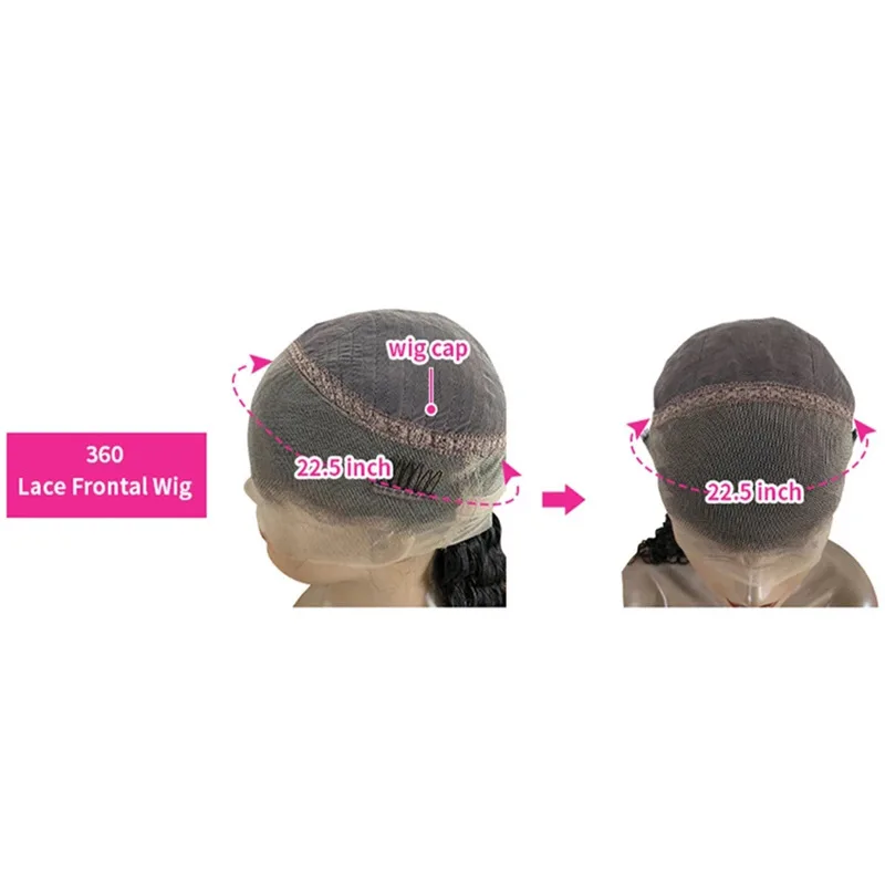 13x4 Body Wave Closure Wig, Transparent Natural Virgin Human Hair 360 Full Lace Wigs, Brazilian Lace Frontal Wigs For Women