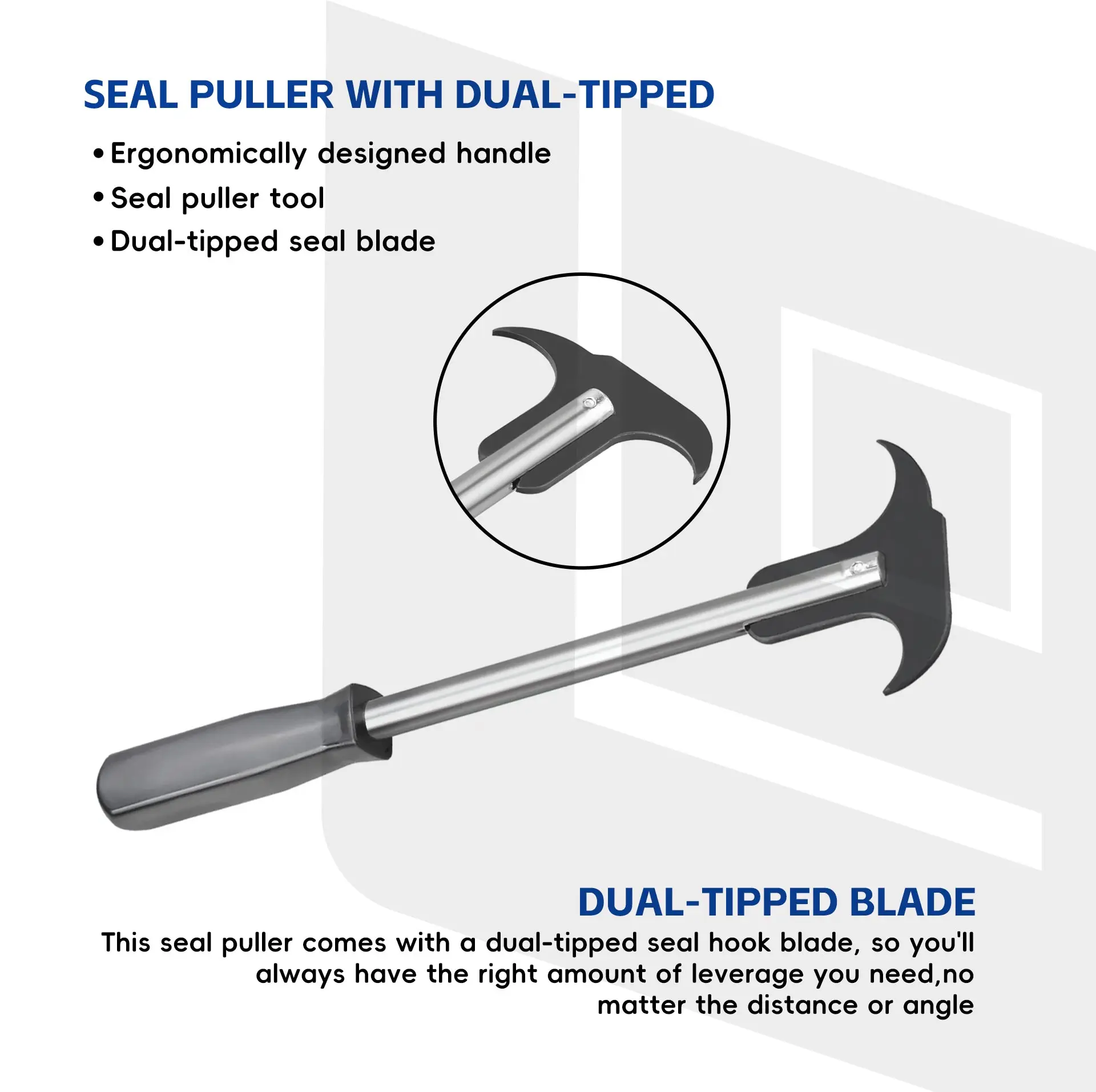 Double Head Oil Seal Removal Tool Motorcycle Dirt Bike Front Shock Absorber Fork Hook Design Essential Motorcycle Accessory