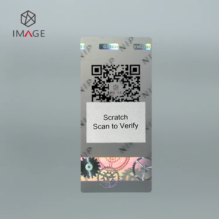 Гарантия аннулирования голограммы наклейка с царапинами QR