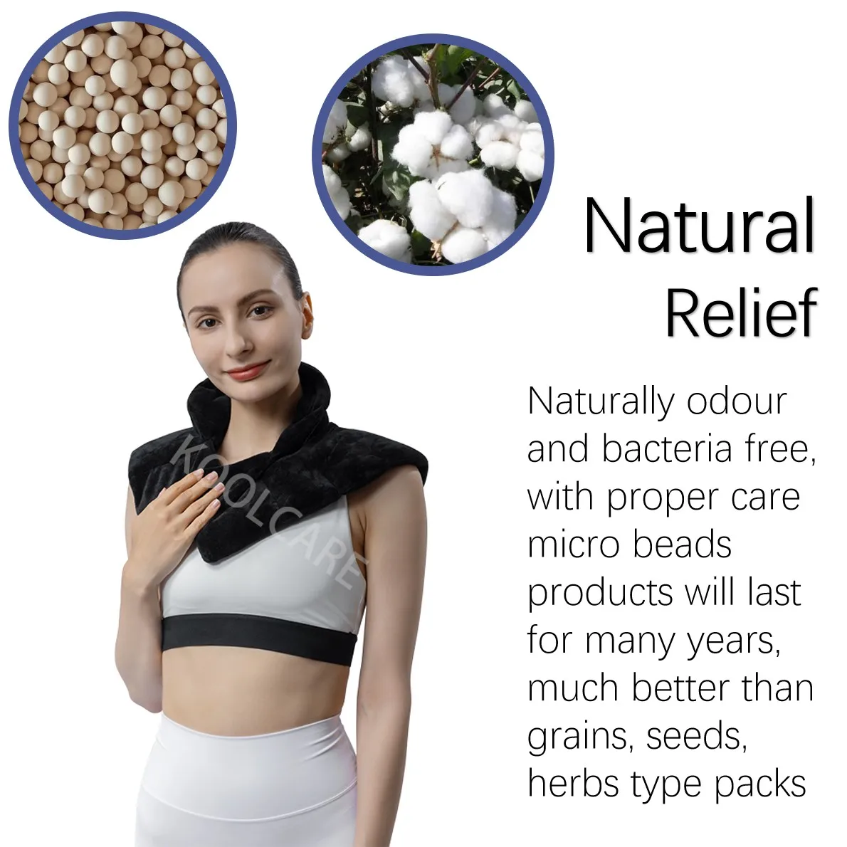 Multifunctional Reusable Hot Therapy Pack Clay Beads Microwavable Pain Relief Moist Heating Pad