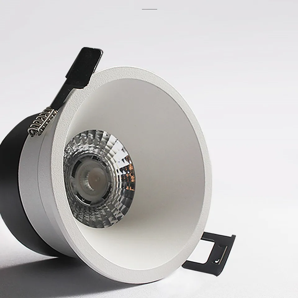 aisilan 2022 best sale indoor office stair decoration ceiling anti glare 7w COB IP65 waterproof LED Recessed downlight