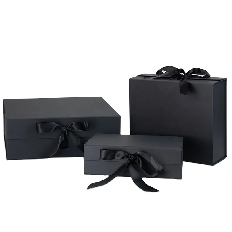 Custom size recyclable cardboard paper hard rigid magnet box packaging luxury folding magnetic gift box with magnetic lid