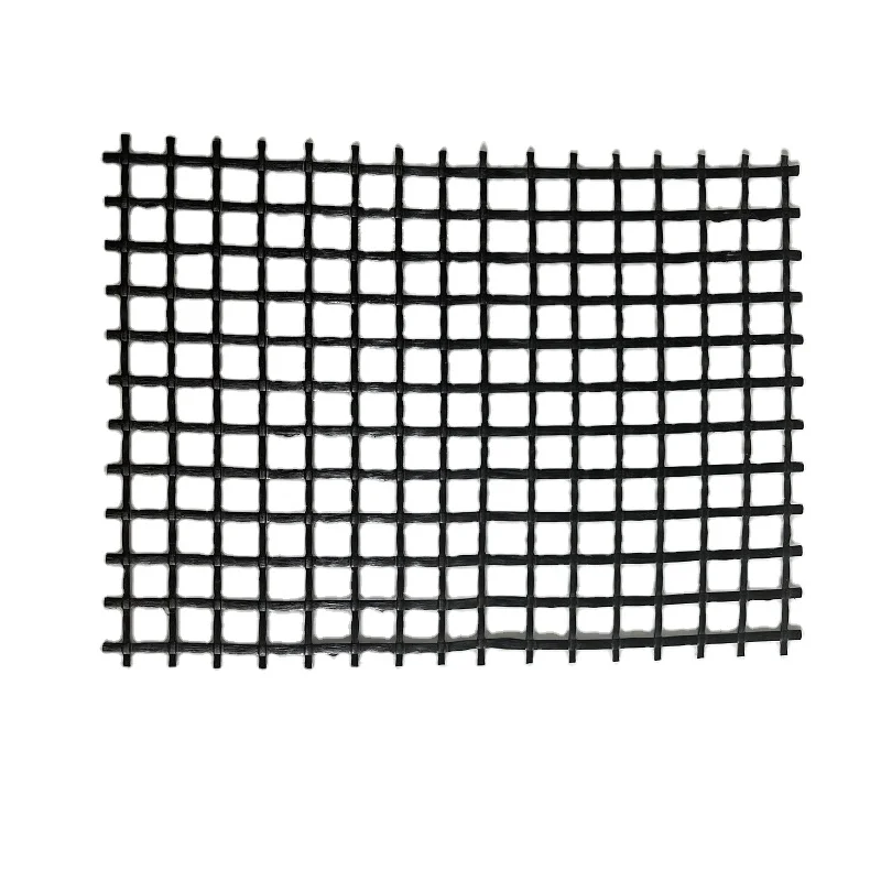 Asphalt reinforcement 4 wires geogrid fiberglass mesh for highway road construction