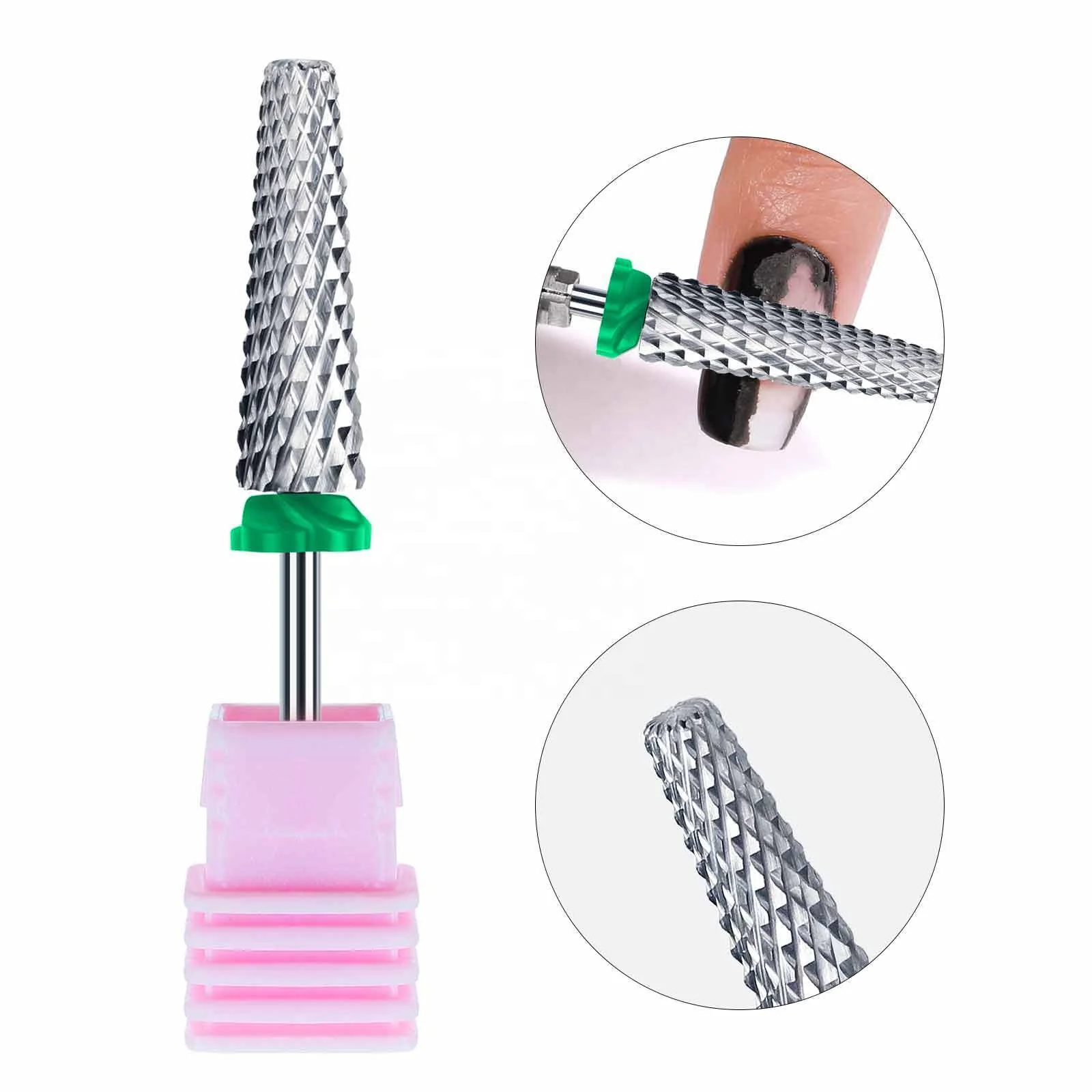 Hot Selling USA Super Long Flute Tungsten Carbide Nail Bit Drill For Fast Removing Gel 24mm Barrel Carbide Super Long Nail Dril