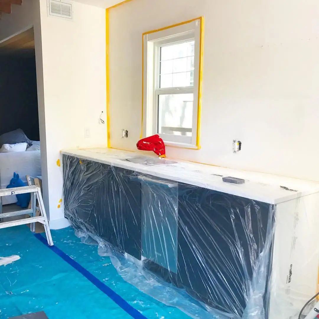 waterproof plastic pre-taped masking film for furniture and floor