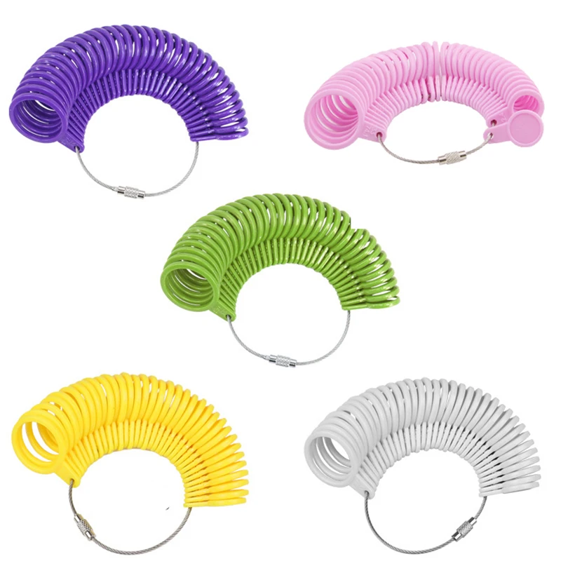 Wholesale Plastic Ring Size Sizer Measuring Jewellery Tool