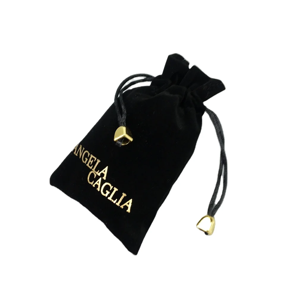 Recyclable Calico cotton drawstring gift pouch with custom logo/design, small  tote bag with strings jewelry bag