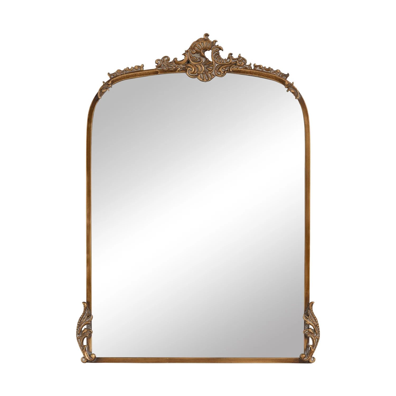 Trending Golden Large ornate Wall with metal frame For Home Lobby Office Wall Hanging Mirror