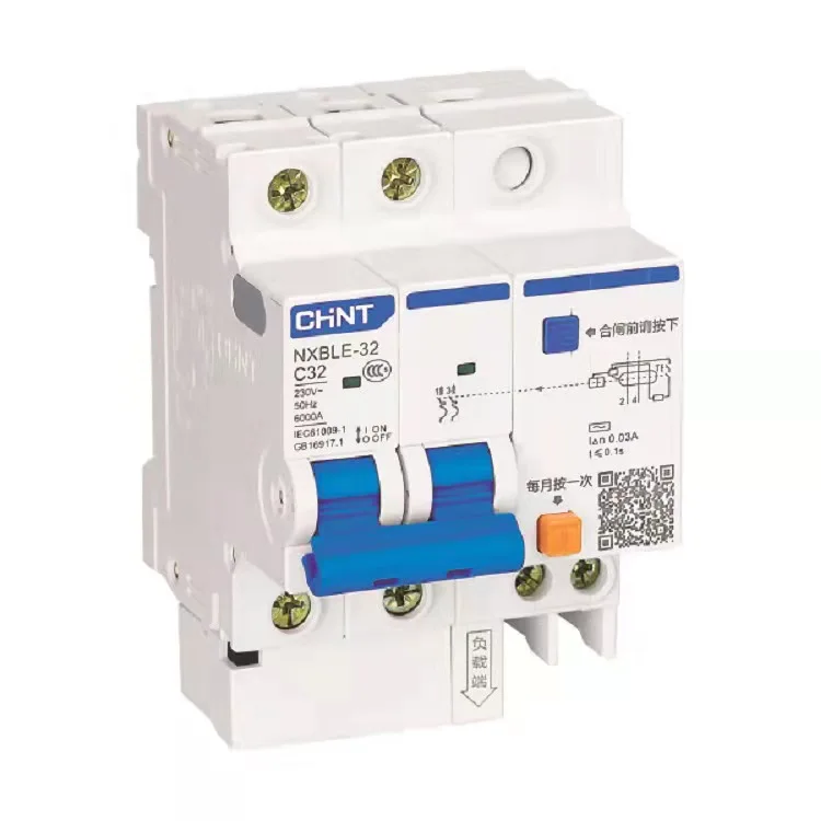 CHNT NXBLE-32 3P+N 32A 30mA 6kA RCBO Residual Current Operated Circuit Breaker