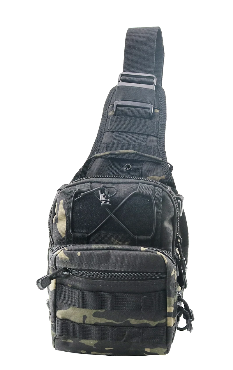 Chenhao Tactical Crossbody Men Sling Bag Wallet Casual Travelling Chest Purse Hiking Shoulder Bag Outdoor Sport Chest Gig Bag