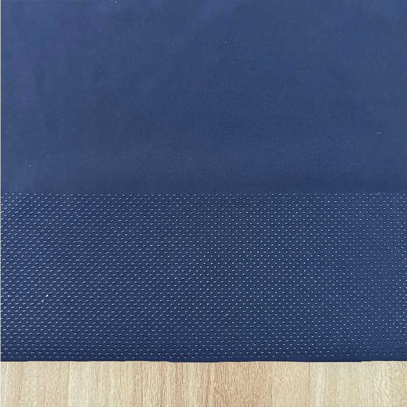 Custom logo gripper silicone coated spandex fabric warp knitting polyester non slip pattern print fabric