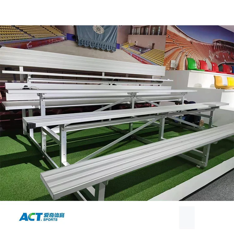 
Telescopic grandstands seating for gym portable aluminum bleacher 