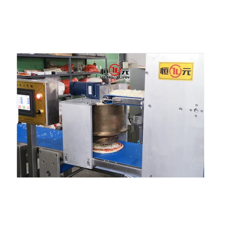 Hengyuan factory supply Automatic Pizza topping forming machine pizza machine for sauce and cheese