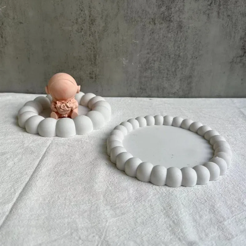 Custom Foam Tray Coaster Silica Gel Mold Resin Casting Mold Silicone Jewelry Making Epoxy Mould Tray Base Mold