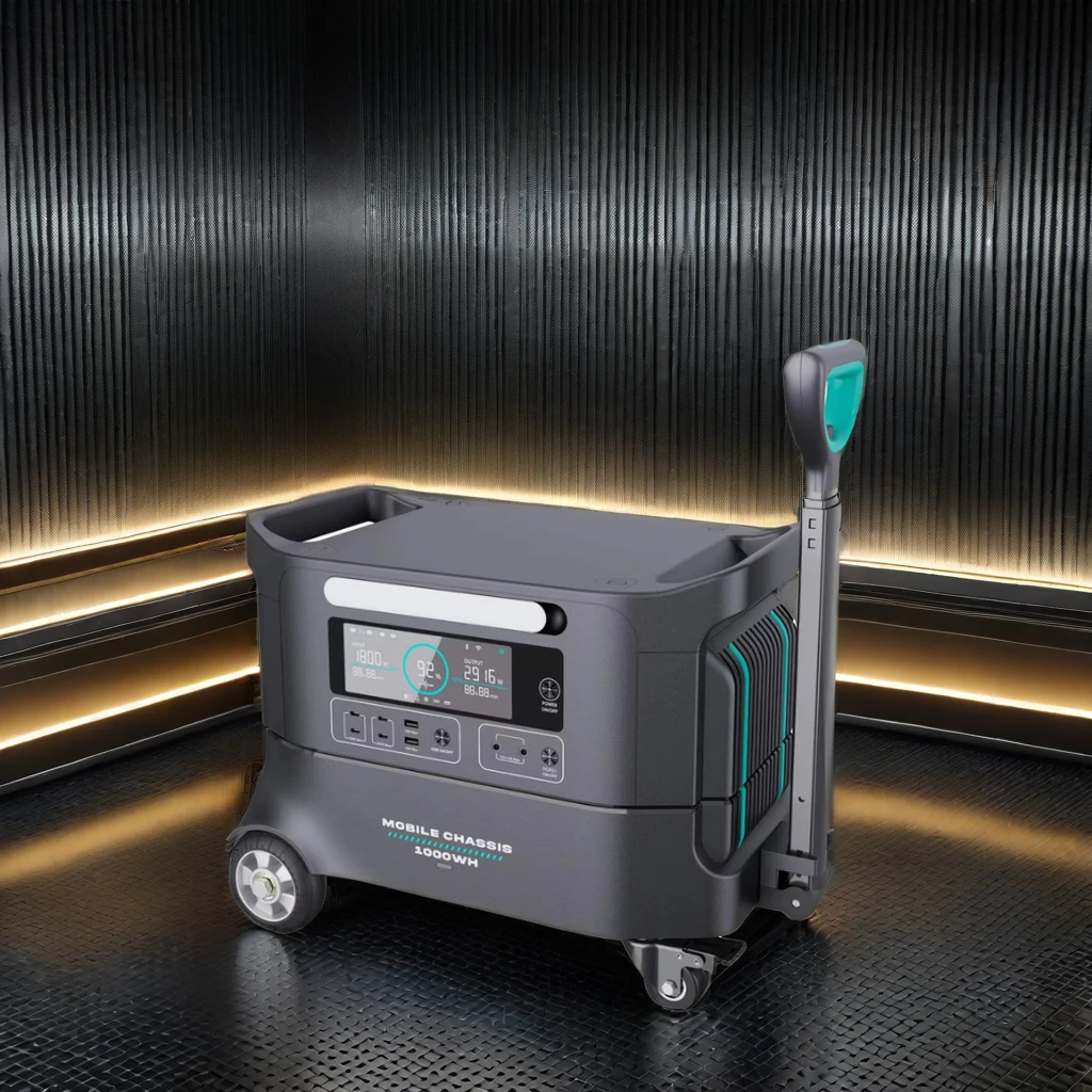 Solar Generator 2500w Emergency Power Box Portable Power Station with Wheels Original Lifepo4 3000 Cycles Solar Panels MPPT 13KG