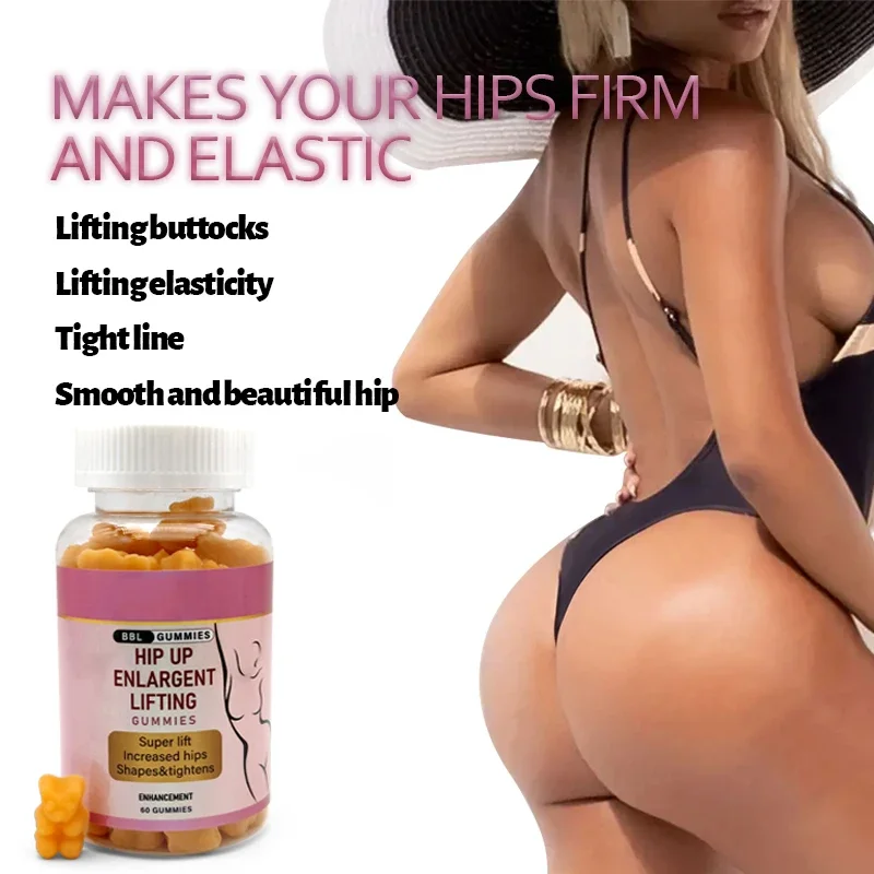 Natural Vegan Supplement Friendly Enhancement Lifting Hip Booster Buttock Butt Enlarged Enhancement Gummies For Bigger Butt