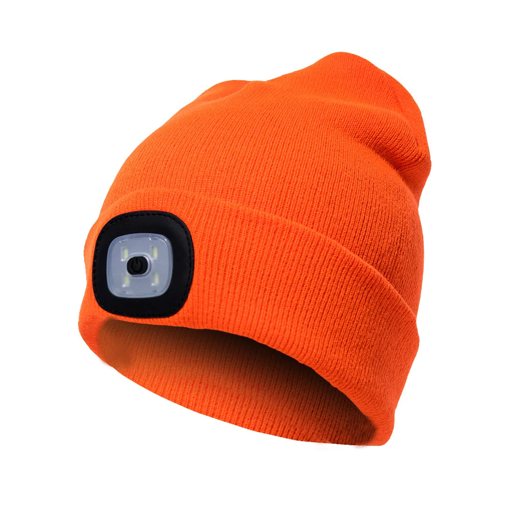 
OEM Gorros De Invierno Para Hombre Pescador Mujer Frio Tejido Gorra Sombrero Accesorios LED Light Cappello Beanie Winter hats 