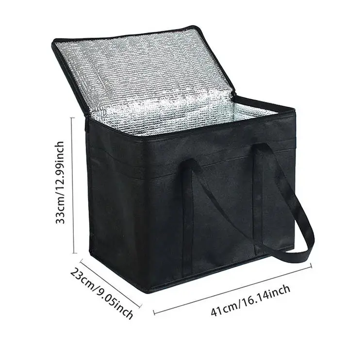 Good quality grocery food delivery mini insulated non woven thermo cooler bag