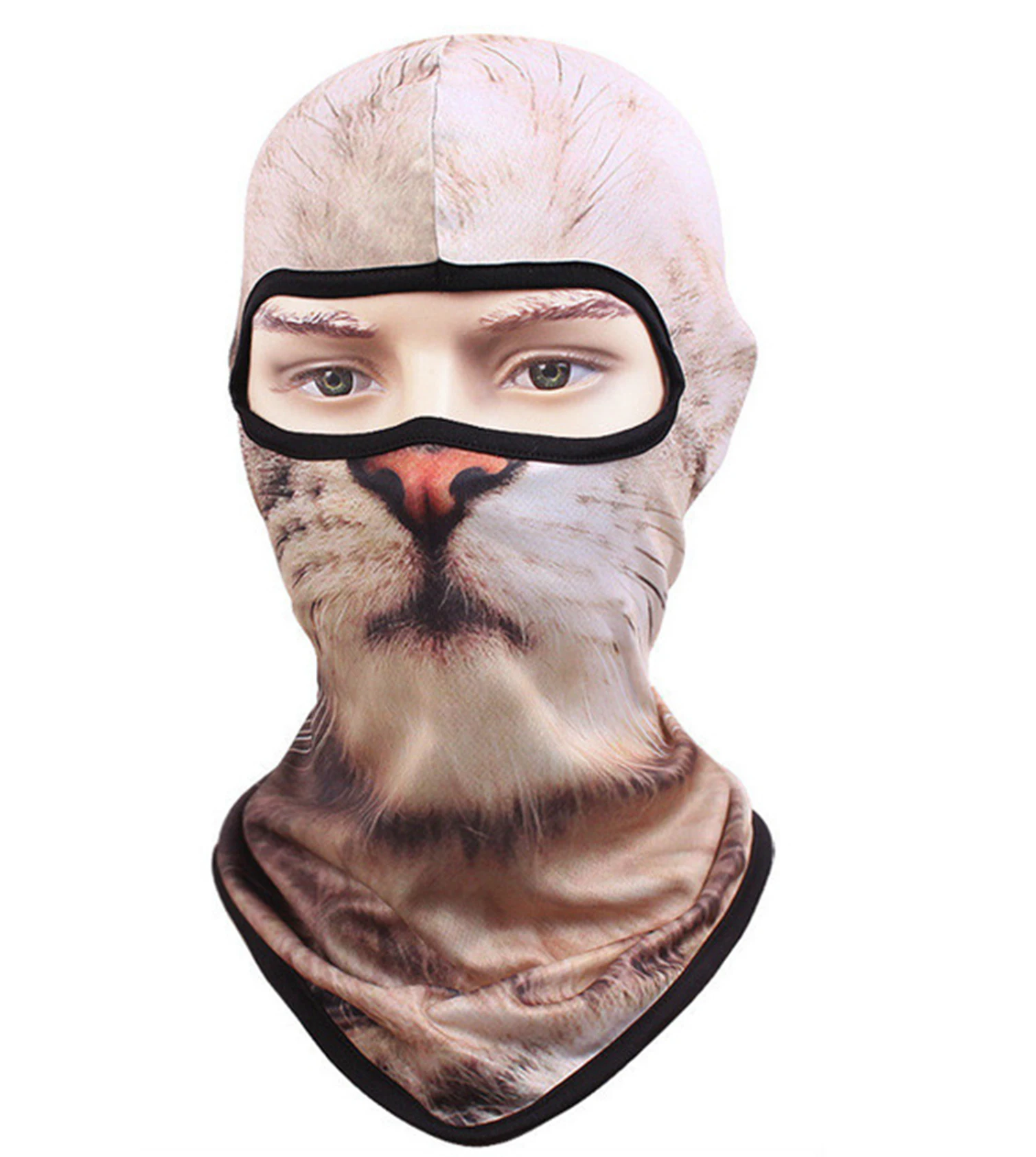 Fashion Hand Knit Ski Mask Full Face Tactical Custom Designed Thermal Balaclava White Hat