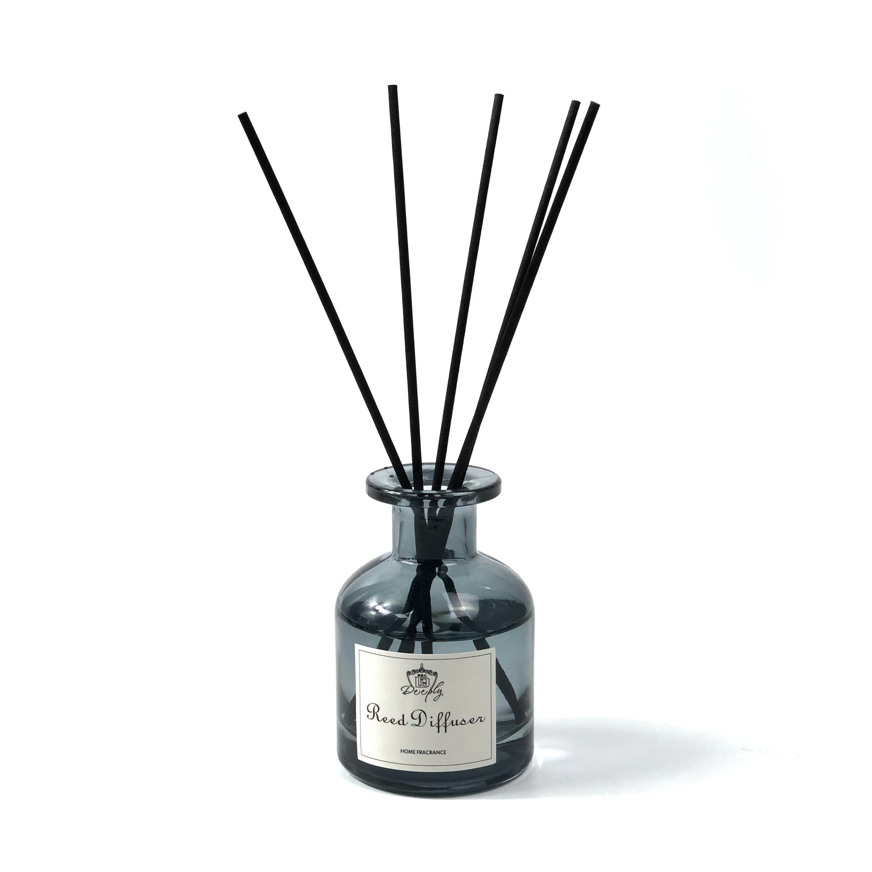 New Design perfume  Round 100ml 150ml  reed diffuser glass bottle perfume custom logo
