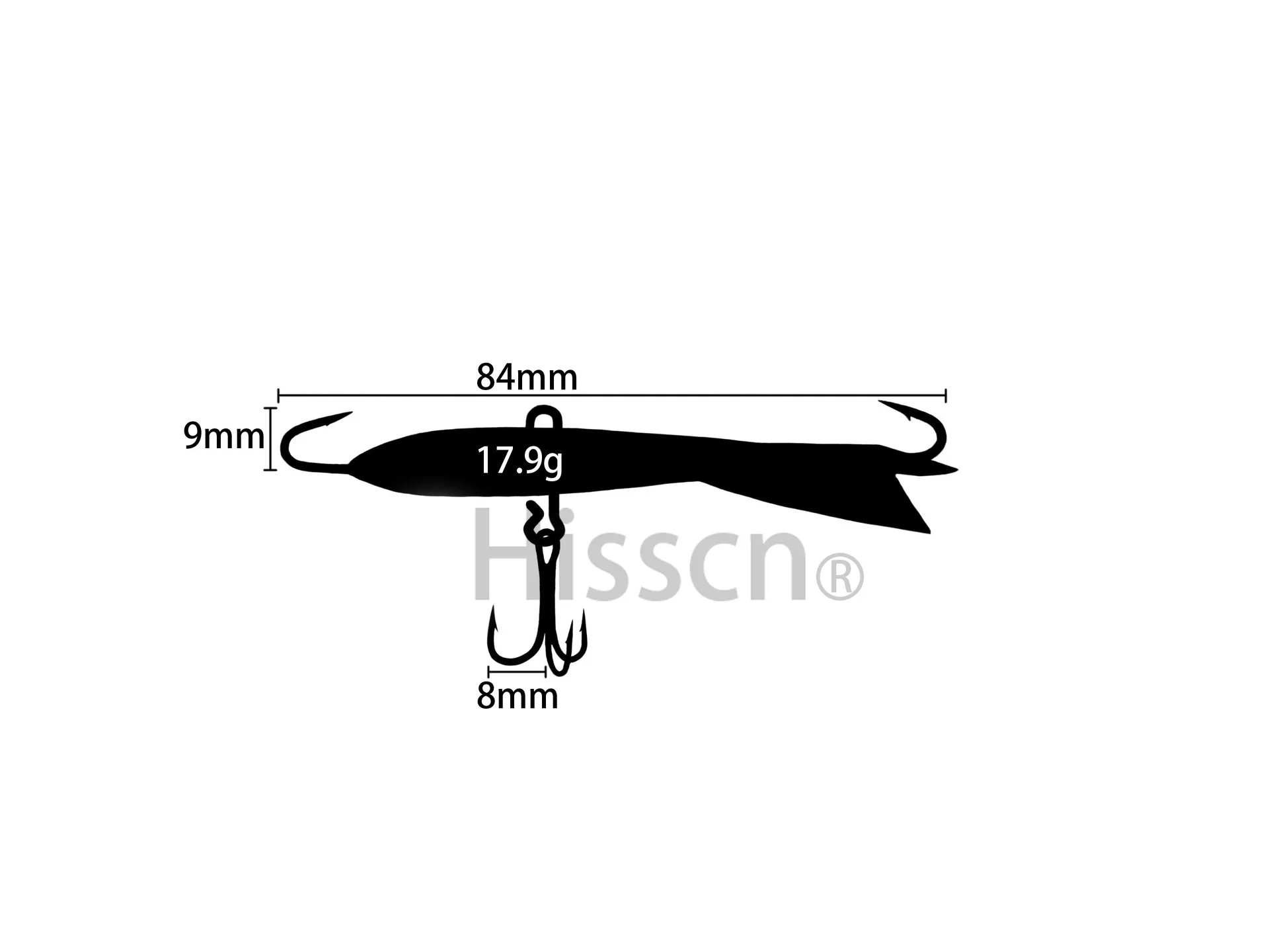 Ice Fishing Jig 18g 83mm Ice Fishing Lures for Panfish Crappie Sunfish Perch Walleye Pike Jig Head Fish Hook Bait winter