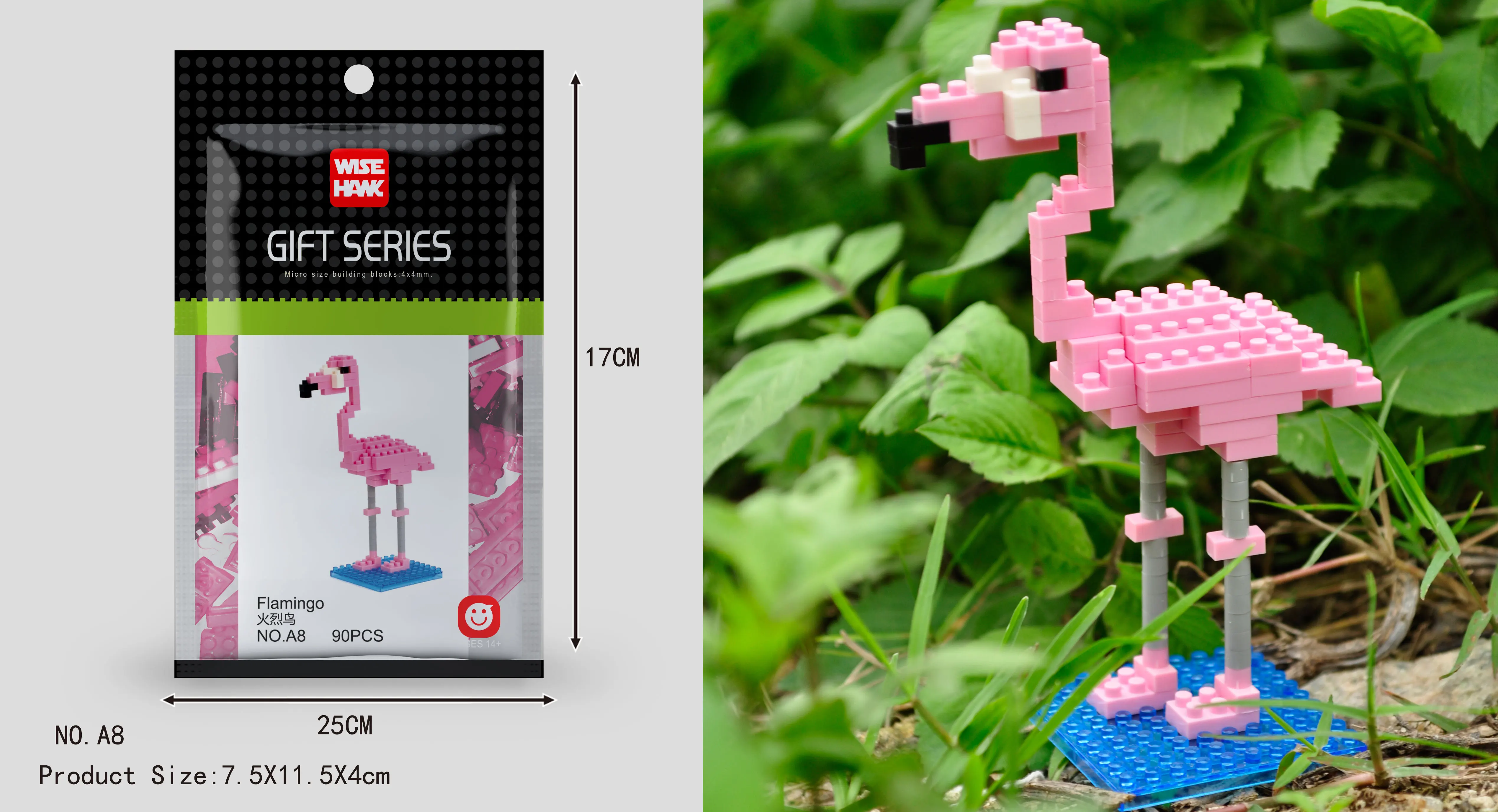 Funny ABS & PP Animal Model Toys for Kids DIY Building Block Assembling Sets with 100+ Blocks for Ages 2-7 Years