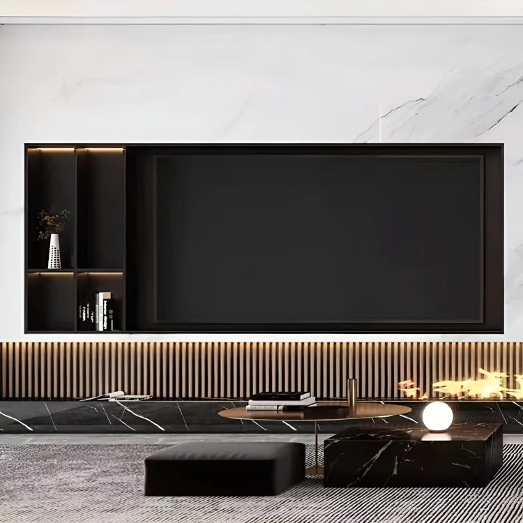 Wholesale metal wall shelves decorative modern niche for living room