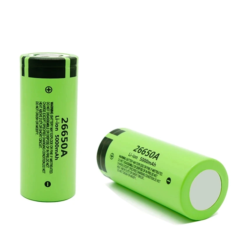 3.7V 26650 Battery 5000mAh Li-ion Rechargeable Battery For 26650A LED Flashlight Torch Li-ion Battery