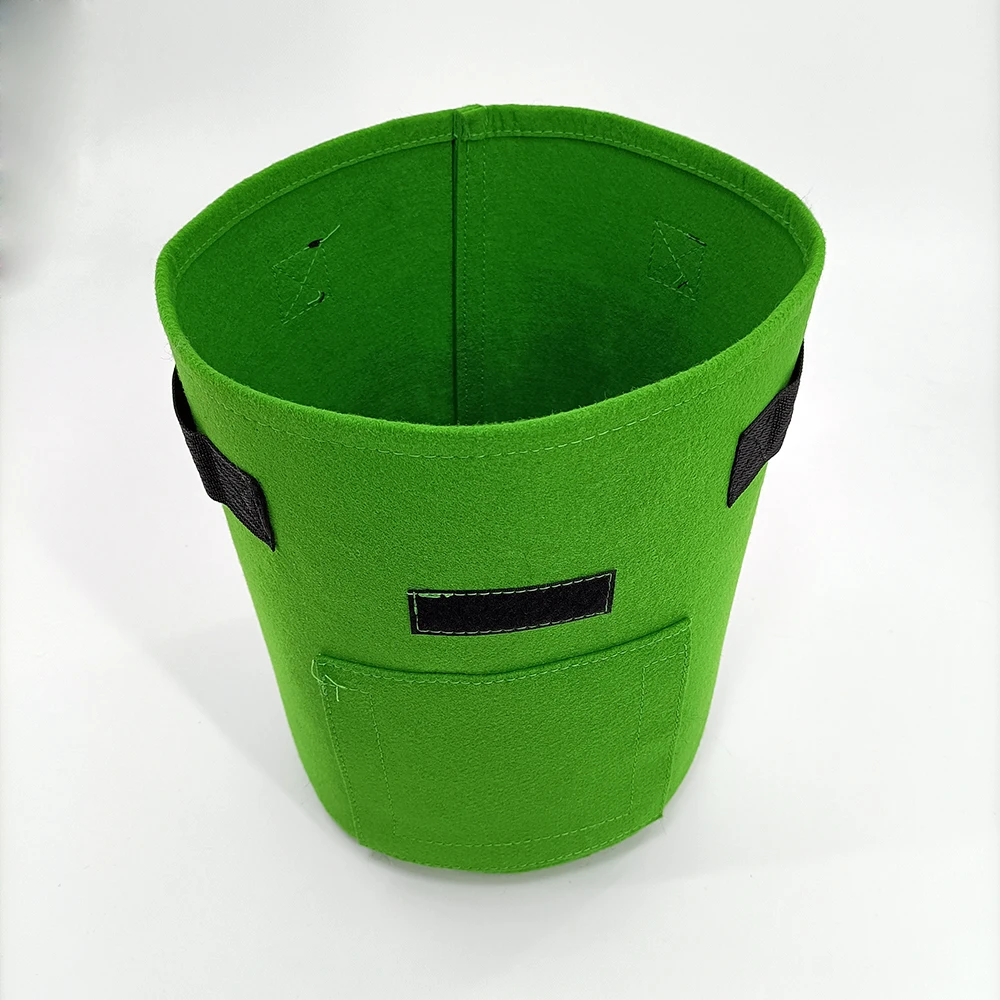 10 gallon Thick Non woven Water Saver Eco Friendly 50cmx20cm Round vegetable grow bag For Growing lettuce spinach