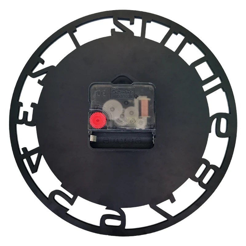 Custom Sublimation MDF Wall Clock Vintage Rustic Large Wooden Clocks Home Decoration Modern Fashion Hollow Design Blank Creative