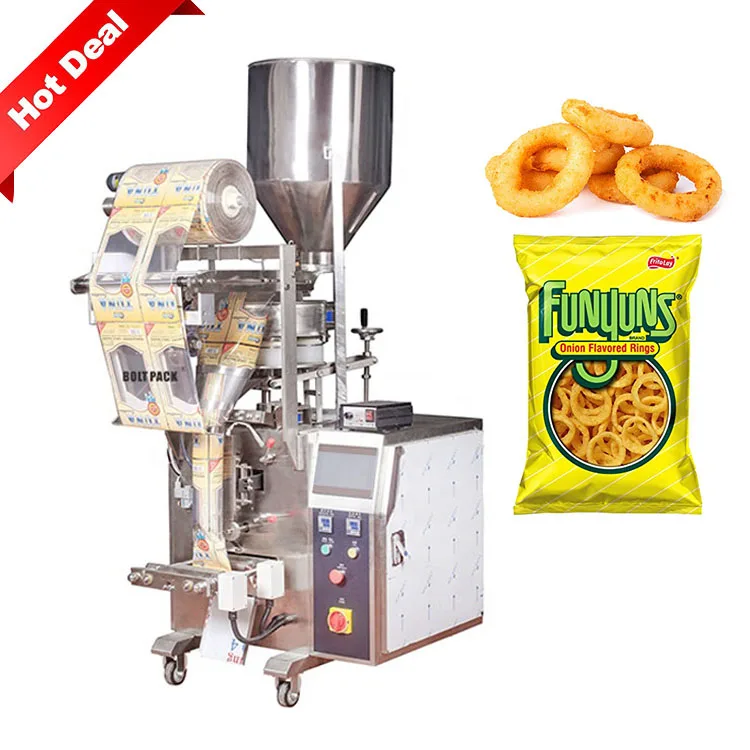 
Factory Price Puff Food Crisp Chin Chin Chips Snack French Fries Potato Packing Machine 