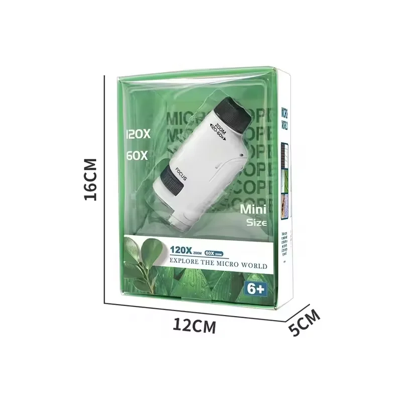 Kids Handheld Microscope Toy Educational Mini Pocket Outdoor Science Learning Microscope Kids Portable Microscope Toy