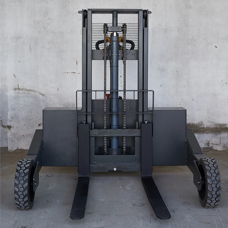 high quality All terrain stacker semi electric self lifting stacker truck