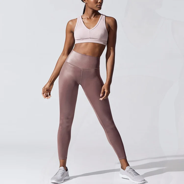 Luxury shiny Leggings Tummy Control Yoga High Waist Booty Leggings Sport Fitness Gym Pants Athletic Tights leggings women