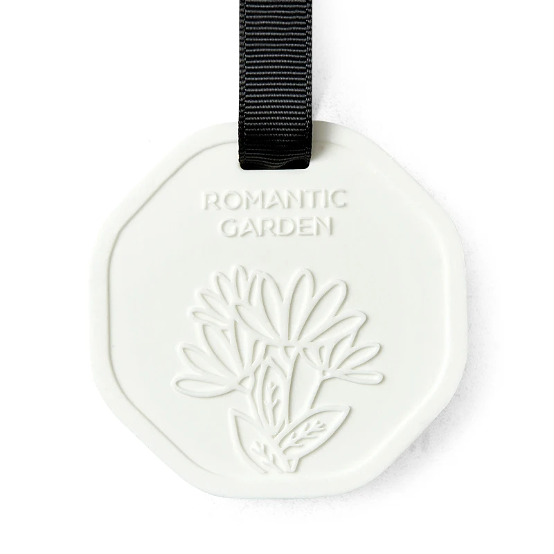 Wholesale wardrobe hanging air freshener ceramic diffuser stone scented aroma stone with perfume
