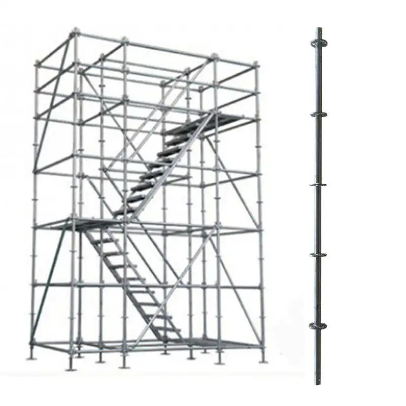 Сверхмощный горячий оцинкованный круглый кольцевой замок для строительных лесов